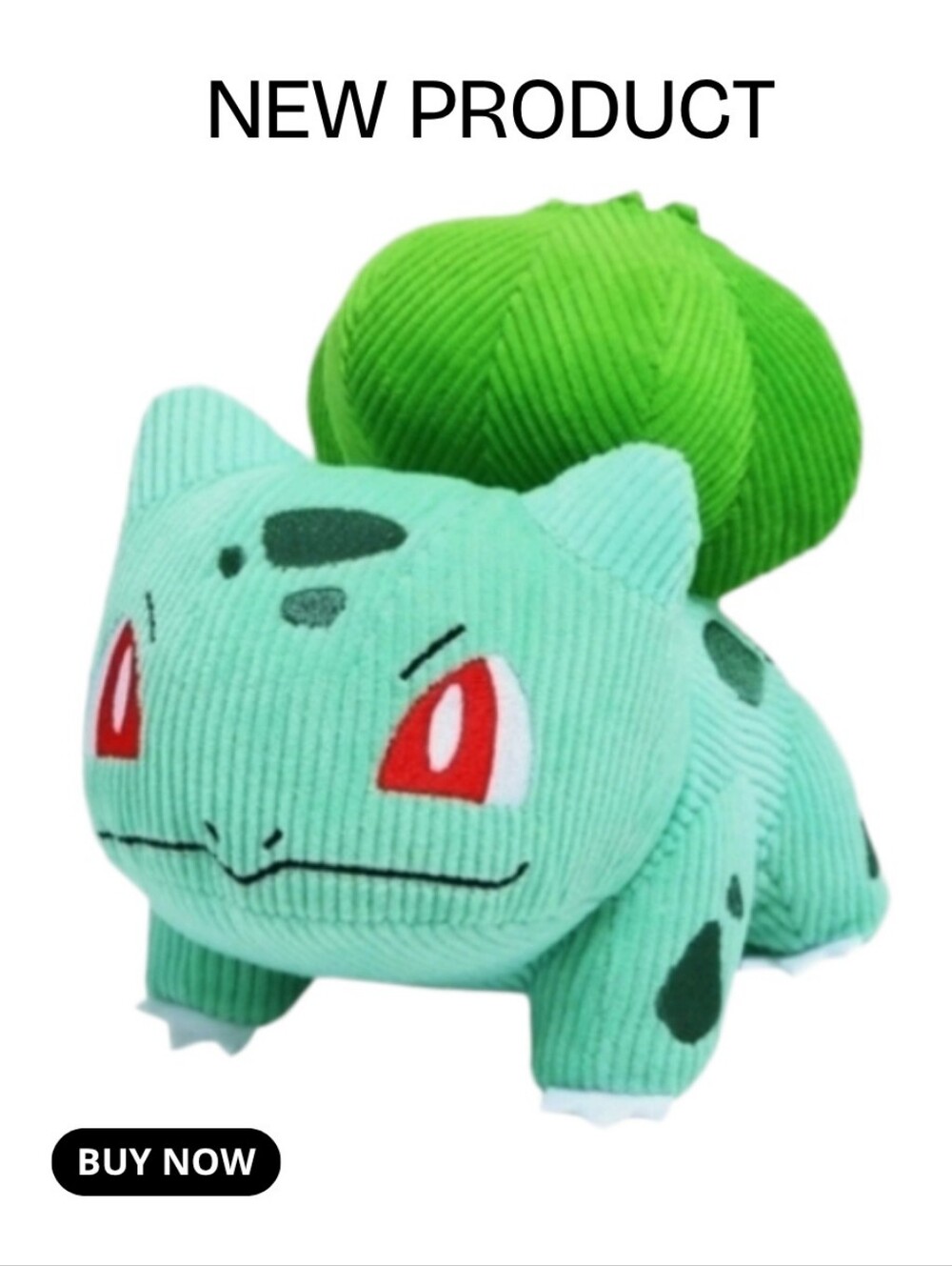 NEW Pokemon Bulbasaur Corduroy 8 Inch Plush 2023
